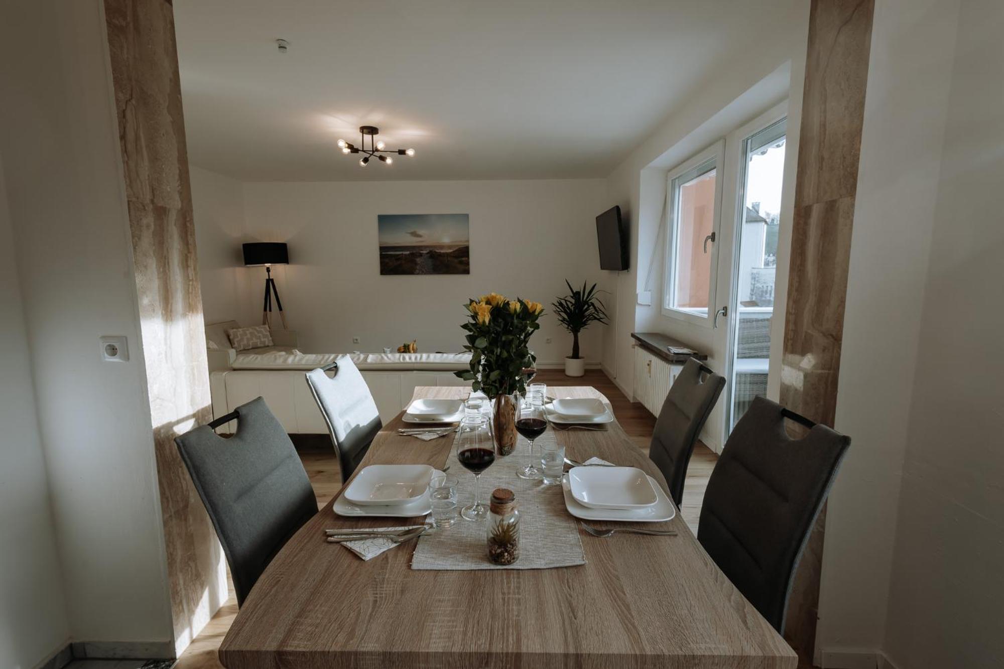 Stilvolles Appartement Mit Blick Auf Das Dreifluesse-Eck Passau Exterior photo